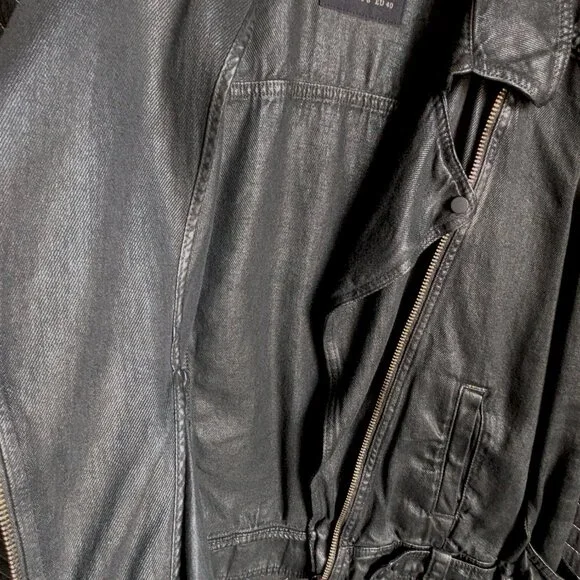 All Saints Black Jean Jacket - Picture 6 of 16